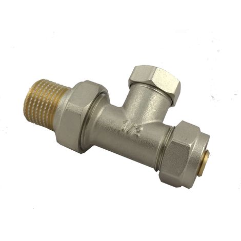 VÁLVULA DE RADIADOR 16X1/2 PARA TUBERÍA PEX