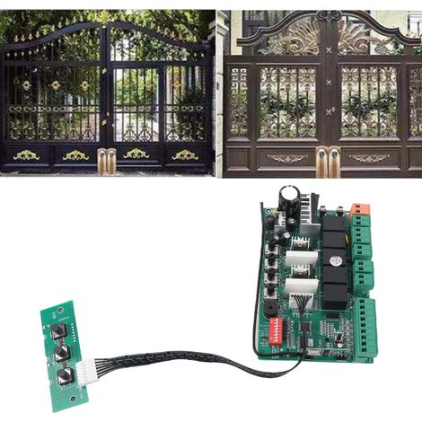 [Unidad de control para puerta corredera] (Caja de control para motor de puerta eléctrica con LED) Placa de control para motor de 24 V CC, libre de interferencias, 145 x 91 mm (1/5)