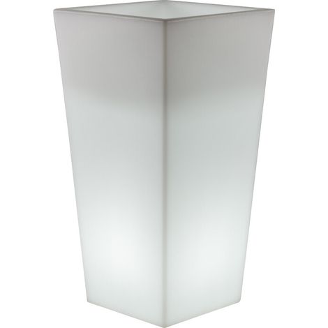VASO SOLARE MELISA LED 30X30XH60 CM RGB C/TELECOM- 1,0 pz