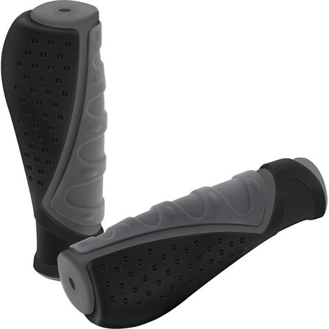 Protezioni antiscivolo per manubrio - Adatte a biciclette/mountain bike/bici da strada/bici pieghevoli (grigio) (1/3)