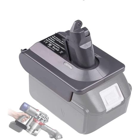 Dyson V6 Battery Adapter, MT18V6, converts for Makita 18V Lithium battery into Dyson V6 Vacuum Cleaner Animal + Fluffy DC62 DC58 DC59 DC61 SV06 Handheld Vacuum Cleaner (Adapter Only) (1/5)