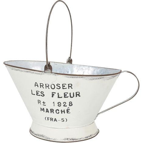 Pot de fleurs vintage créatif en métal pour jardin (1 pièce) (1/5)