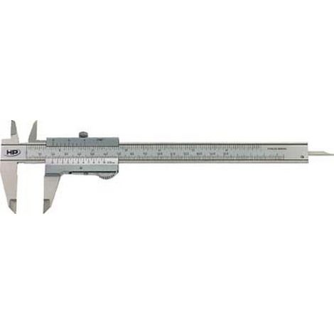 Piede Ad Alta Precisione Scorrevole Tasca Duo-Fix, Dgbm, Campo Di Misura: 150 Mm Di Lunghezza. 40 Ugelli Mm, Vernier Meno Di 1/20 (0,05) Mm