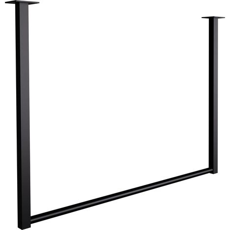 Perchero para colgar ropa 80x60 cm acero con recubrimiento de polvo negro 100008982 (1/4)