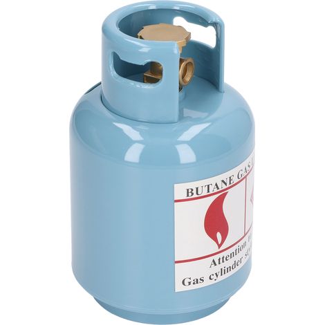 Tirelire enfant bleue, coffre à pièces en plastique robuste, réplique de bouteille de gaz, cadeau ludique pour petit trésorier. (1/5)