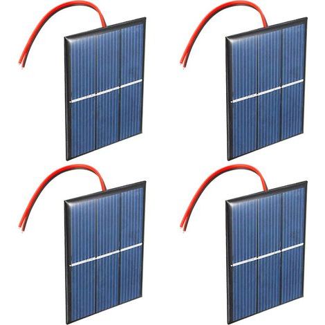 Ensemble de 4 pièces 1.5V 0.65W 60X80mm Micro Mini Panneau Solaire Cellules pour l'énergie de l'énergie Solaire, Accueil Bricolage, Projets Scientifiques - Jouets - Chargeur de batterie (1/5)