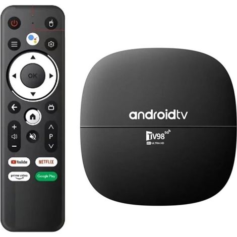 Boîtier TV98 13.0 H313 Quad 2.4G/5G Double WiFi BT Lecteur multimédia 4K Décodeur 1G 8G (1/5)