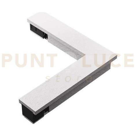 GBIC33 CONNETTORE ANGOLARE ELETTRICO A 90° BINARIO 48V INCASSO-SUPERFICIE NICKEL