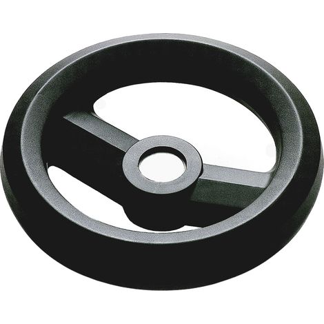 Volant de manœuvre RS PRO 100mm, 12mm Ø de montage en Technopolymère renforcé de fibre de verre ( Prix pour 1 )