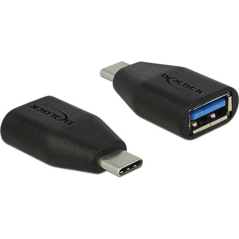 Delock USB 2.0 Adaptateur [1x USB 3.1 mâle A - 1x USB-C® 3.1 femelle] 65519