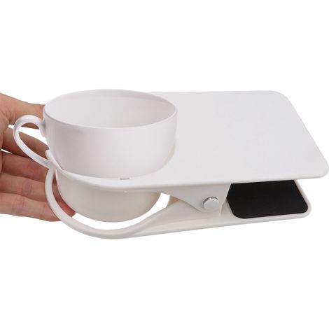 Tischbecherhalter, Becherhalter für Milchtee und andere Getränke, unverzichtbares Büroaccessoire, multifunktionaler Becherhalter, weiß (1/5)