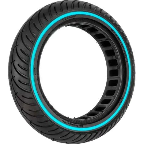 Accessoires de mobilité sur roues, caoutchouc souple, rembourrage amélioré, 1x 8.5 roue "ligne bleue" (1/2)