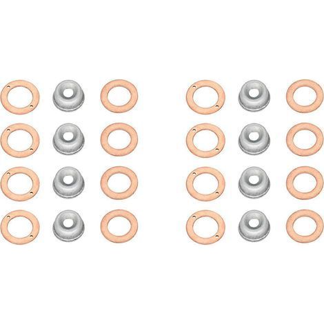 Kit de 2 joints d'injecteur (joints d'injecteur 19077-53650, 15841-53622, 15221-94020) pour Kubota D1105, V2203, D905, D1005, V3300 et V3600 (1/5)