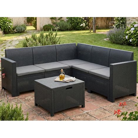 Garten-Lounge-Set - Outdoor-Sitzgruppe in Anthrazit (1/5)