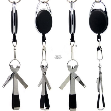 4-in-1 Schnellknotenwerkzeug: Fliegenfischer-Schnurschneider mit Zinger Tools (1/5)