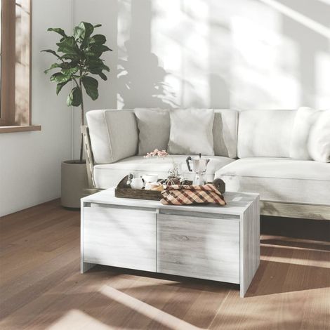 vidaXL Tavolino da Salotto Grigio Sonoma 90x50x41,5 cm in (1/5)