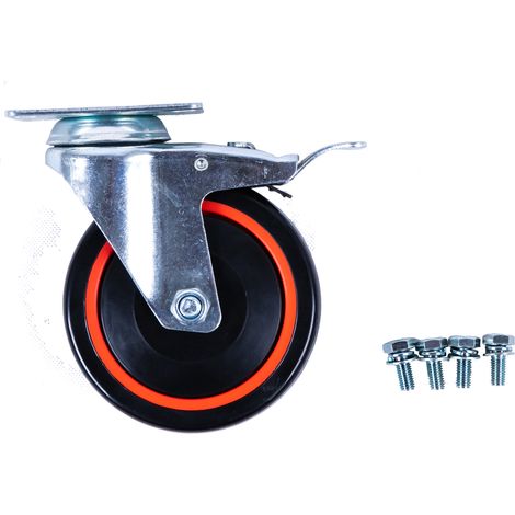 KS TOOLS Lenkrolle mit Feststellbremse ( 826.0007-R008P )