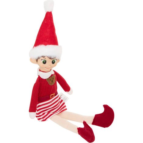 Peluche del folletto saperli e popette rossa, altezza 40 cm - Atmosphera créateur d'intérieur (1/5)