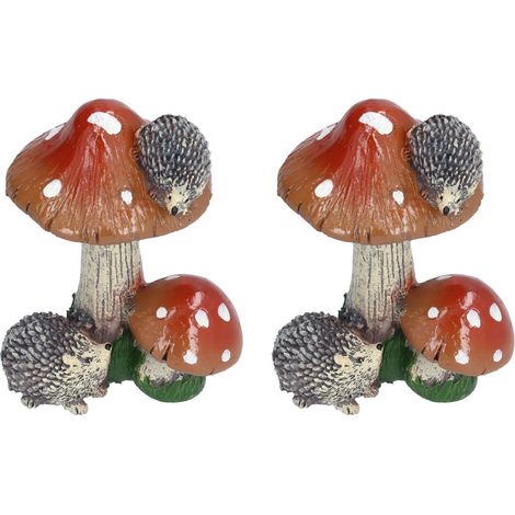 von 2 Miniatur-Pilz-förmigen Ornamenten Statue d (1/2)