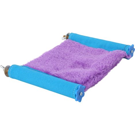 Hamac suspendu pour hamster ou chinchilla, lit chaud pour cage, accessoires pour animaux (Violet S) (1/5)