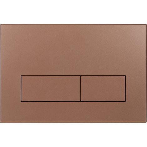 Spülkasten-Spültaster +  + Sigma + Spülpanel verdeckt  Sigma Spülpanel Spülknopf für alle Toiletten-Spülkasten Typen Modell in Bronze-Gold mit Kunststoff Metalllegierung innen für verdeckte Wandmontag
