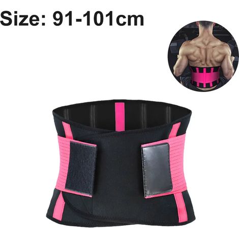 Cinturón de Soporte Lumbar, Cinturón de Soporte de Cintura para Aliviar el Dolor de Espalda, Ciática, Escoliosis y Hernia de Disco, Cinturón de Compresión para Mujeres y Hombres con Tira de Resorte Ex (1/5)