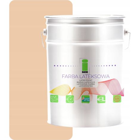 Latex-Wandfarbe für Innenräume, hellbeige, 10 l, Hersteller