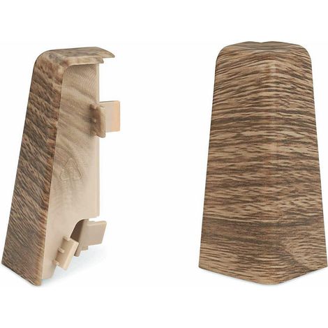 KGM Außenecken für Sockelleiste Mega Eiche rustikal 20 x 58 mm