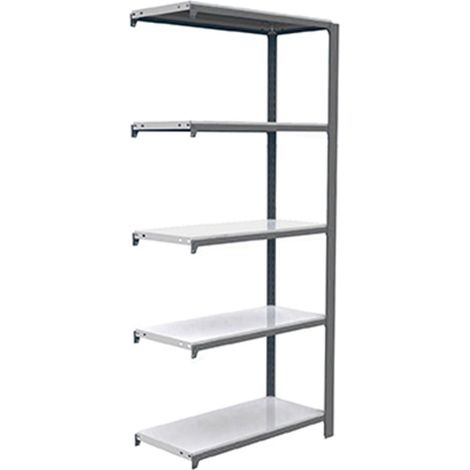 Simonrack Étagère métallique moderne gris blanc 5 plateaux (1/3)