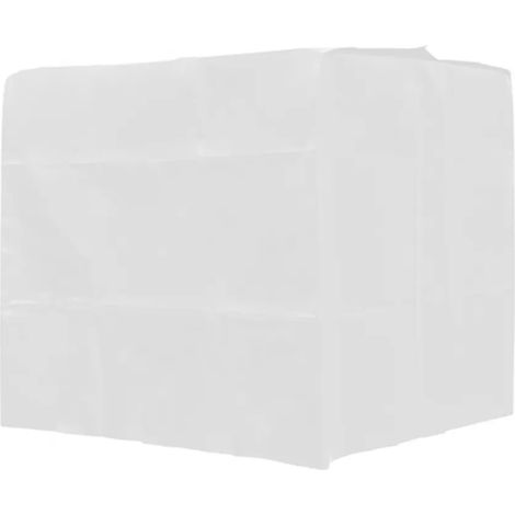 Cubierta protectora para contenedor IBC, cubierta protectora para tanque de agua de lluvia al aire libre, protege el contenedor IBC de los rayos UV nocivos para 1000L (blanco, cubierta con cremallera) (1/5)