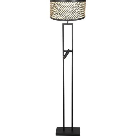 Steinhauer - stehlampe - Stang - schwarz - bambus metall -