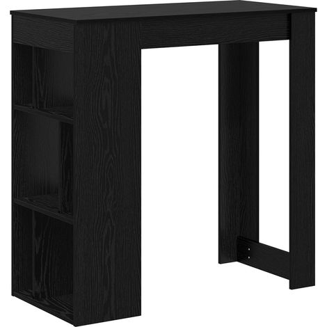 Maison Exclusive - Tavolo da bar Rovere Nero 102 x 50 x 103,5 cm Legno multistrato