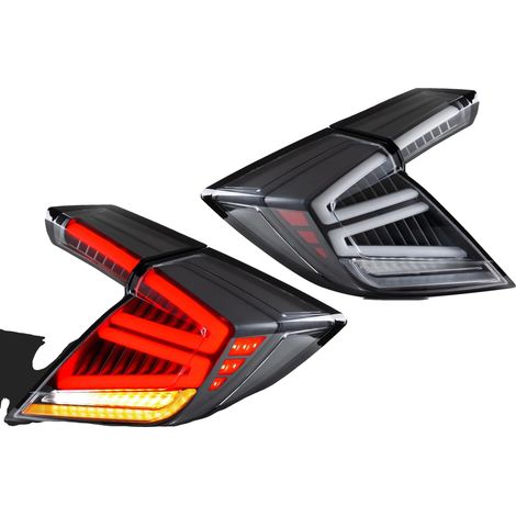 Luces traseras LED, compatibles con Honda Civic Hatchback 2016-2021, 35 W de potencia, 12 V de voltaje, 3400 lúmenes, instalación Plug and Play. (1/5)