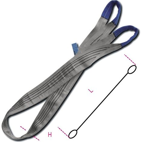 Fascia di sollevamento grigia 4 t robur 8157 - 5,0 m (1/2)