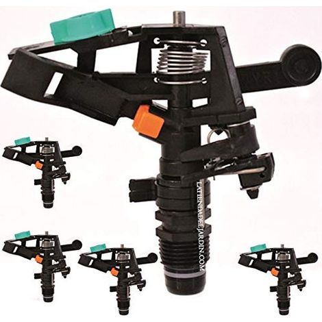 Verstellbarer 1/2"-Landwirtschaftsregner  5er-Pack Regner mit einer Reichweite von 10 bis 13 m  Sektor-Gartenregner