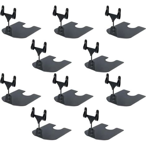 SHINING HOUSE 10 Stück Pinnwand-Etiketten-Display-Schilder, Lebensmitteletiketten, personalisierte Schilder-Embleme, Clip-Halter, Buffet-Etiketten-Display-Halter, schwarz, 8 x 6,5 x 5 cm (1/3)