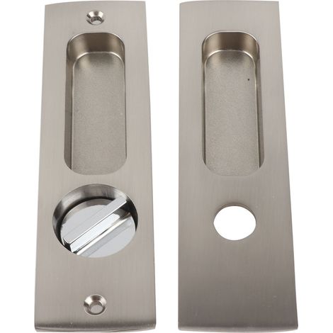 Serrure de porte coulissante intérieure, poignée de tiroir de meuble de salle de bain, serrure de porte dissimulée (1/5)