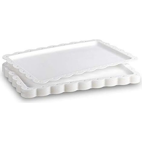 Set mit 6 Kunststoff-Snackschalen (36,5 x 23,5 cm) für Obst, Desserts und Snacks. (1/5)