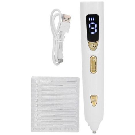 VURAHOME - Stylo pour éliminer les grains de beauté et les taches brunes, 9 vitesses, pour éliminer les taches de rousseur et les verrues, (1/3)