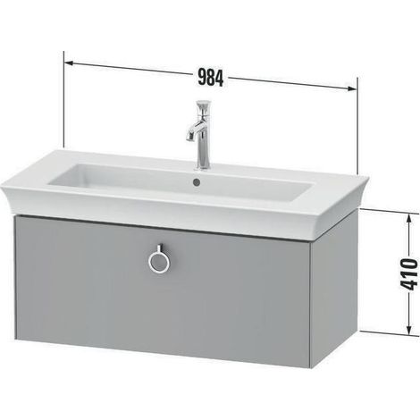 Duravit White Tulip, Waschtischunterbau wandhängend, Breite 984 x (1/5)