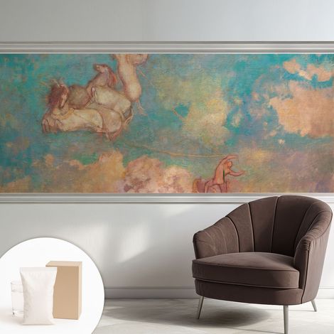 Papier peint intissé mural avec imprimé motifs décoratifs - style contemporain - Colle incluse gratuite Pégases célestes 250x104 cm (1/5)