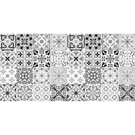 Pellicola a film Ecologica decorativa autoadesiva piastrelle cemento grigie Packaging - 45cm x 300cm