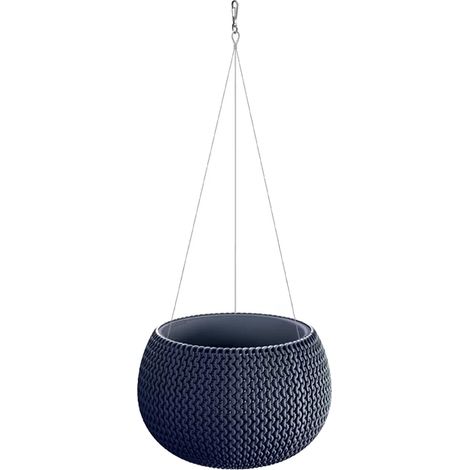 Vase avec crochet métal 29xH19 cm Black (1/5)