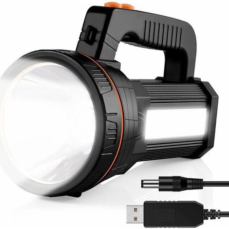 Torcia LED ricaricabile portatile super luminosa, 9000 mAh, 7000 lumen, ideale per il campeggio (1/5)