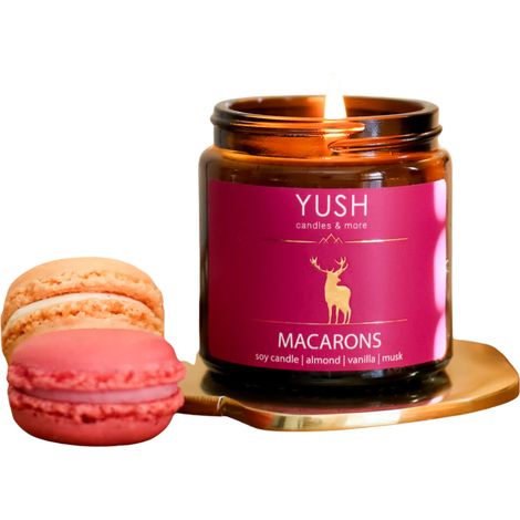 Macarons - aroma fresco a soja, almendra, vainilla y almizcle - yush - 120 ml (1/5)