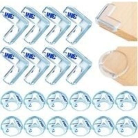 Protection Coin de Table, 20pcs protecteurs de coin transparent,Protections d'Angles, Anti-Chocs Protege de Coins pour Tables et Tout Meubles Pointus pour enfants et bébés