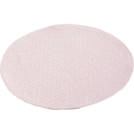 Set de Table Rond "Metrix" 38cm Corail