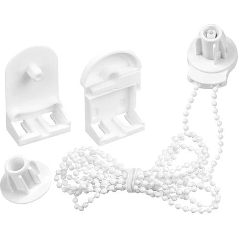 Kit d accessoires pour store enrouleur à pompons blancs (1/5)