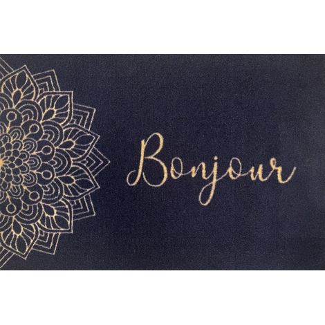 Schwarze Fußmatte, 40 cm x 60 cm, Boston4060mandala SANS MARQUE (1/3)