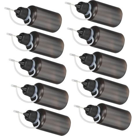 Packung mit 10 leeren 30-ml-Ölflaschen für Bastelarbeiten, Bürobedarf, Hochdruckreiniger, Gießkannen und als Kunststoff-Reinigungsflaschen (1/5)